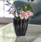 Wazony i flakony - Flower Waza czarna - miniaturka - grafika 1