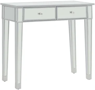 vidaXL Lustrzana toaletka ze stołkiem, MDF i szkło - Toaletki - miniaturka - grafika 5