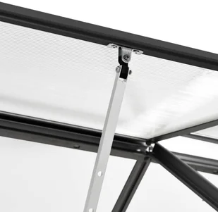 vidaXL Lumarko Szklarnia, antracytowa, aluminium, 5,24 m! 312051 - Szklarnie ogrodowe - miniaturka - grafika 8