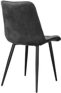 Intesi Krzesło Plaid szare/ czarne nogi - Krzesła - miniaturka - grafika 6