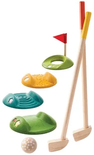 Plan Toys Drewniany mini golf duży zestaw - Zabawki interaktywne dla dzieci - miniaturka - grafika 2