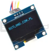 Podzespoły elektroniczne - Wyświetlacz OLED niebieski graficzny 1,3'' 128x64px I2C MOD-08246 - miniaturka - grafika 1