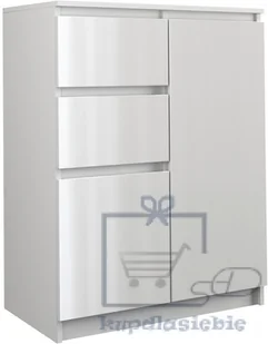 Nowoczesna Komoda Szafka Z Szufladami I Szafkami - Komody - miniaturka - grafika 2