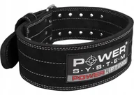 Pasy kulturystyczne - POWER-SYSTEM PAS POWERLIFTING BELT-BLACK-XXL - miniaturka - grafika 1