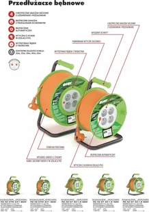 Acar Przedłużacz M01950 20m) - Przedłużacze i rozgałęźniki - miniaturka - grafika 2