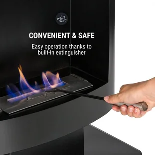 OneConcept OneConcept Phantasma Tower, kominek na etanol, bezpieczny palnik, zasuwa do gaszenia płomienia, kolor czarny GDI9-Phantasma-Tower - Biokominki - miniaturka - grafika 14