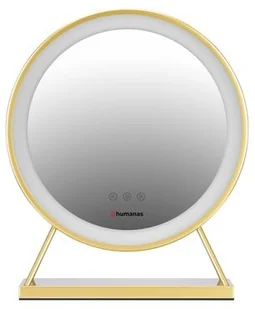 Humanas Lusterko kosmetyczne HUMANAS HS-HM04 Złoty - Lusterka do makijażu - miniaturka - grafika 4