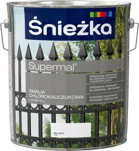 Śnieżka Emalia do metalu CHLOROKAUCZUKOWA SUPERMAL - Emalie - miniaturka - grafika 3