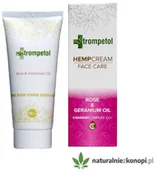 Kremy do twarzy - Krem konopny CBD z różą i geranium - miniaturka - grafika 1