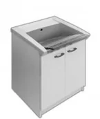 Zlewy i komory gospodarcze - HATRIA HATRIA YXMA Hatria Specials Zlew do prania 605x515 bez otworów z przelewem YXMA - miniaturka - grafika 1