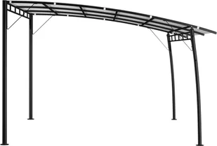 vidaXL Zadaszenie ogrodowe, 4 x 3 x 2,25 m, kremowe - Pawilony ogrodowe - miniaturka - grafika 4