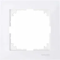 Klawisze i ramki - Schneider Merten-Ramka-M-Pure-1-krotna-biały-polarny MTN4010-3619 - miniaturka - grafika 1