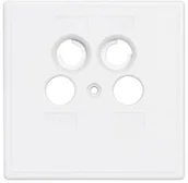 Kable - Axing SZU SAT, data, TV, R 2  02 gniazd, jednoczęściowe-okładka 4-otworowym do BSD 960-XX SZU 2-02 - miniaturka - grafika 1