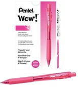 Długopisy - Pentel BK440 długopis ze strefą mechanizm druku i ergonomiczny uchwyt w kształcie trójkąta, opakowanie  szt, różowy BK440-P - miniaturka - grafika 1