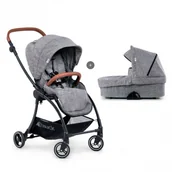Wózki dziecięce - Hauck Eagle 4S Duoset Melange grey - miniaturka - grafika 1