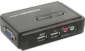 Adaptery i przejściówki - InLine KVM Switch adapter (2-Port, VGA, USB, Audio) Czarny 4043718109159 - miniaturka - grafika 1