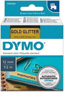 Dymo Taśma D1 12mm/3m ZŁOTA 2084349 2084349 - Taśmy do drukarek barwiące - miniaturka - grafika 2