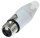 Złącza, przejściówki, adaptery - Neutrik NC3FXX-WT wtyk XLR żeński - miniaturka - grafika 1