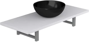 vidaXL Dwuczęściowy zestaw mebli do łazienki, ceramiczny, biały vidaXL - Meble łazienkowe - miniaturka - grafika 10