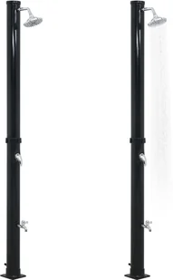vidaXL Prysznic solarny, czarny, 220 cm, 20 L - Akcesoria do basenów - miniaturka - grafika 3