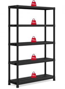 Abm Sarl ABM sarl stelaż, resine 5, tablet, duża szerokość: 187 x 120 x 40 cm, czarna 705408 - Szafy i regały magazynowe - miniaturka - grafika 2