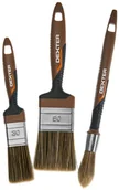 Pędzle i wałki - Dexter Zestaw pędzli do drewna 3 szt. 30 / 50 / 15 mm - miniaturka - grafika 1