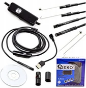 Minikamery i aparaty szpiegowskie - Mini kamera inspekcyjna endoskop Led Usb Android - miniaturka - grafika 1