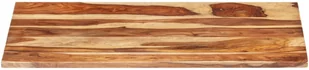 vidaXL Blat stołu, lite drewno sheesham, 25-27 mm, 60x100 cm vidaXL - Blaty meblowe i parapety okienne - miniaturka - grafika 3
