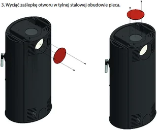 Ekoprojekt 300 Piec wolnostojący koza 10kW AB z panelami kaflowymi biały spełnia anty-smogowy 30065535 - Piece wolnostojące - miniaturka - grafika 12