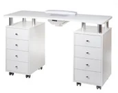 Stoliki do manicure - Beauty System Stolik do manicure z pochłaniaczem BD-3425+P BIAŁY BD-3425+P/WHITE - miniaturka - grafika 1