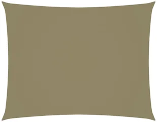 vidaXL Prostokątny żagiel ogrodowy, tkanina Oxford, 3x4,5 m, beżowy 135156 - Parasole ogrodowe - miniaturka - grafika 2