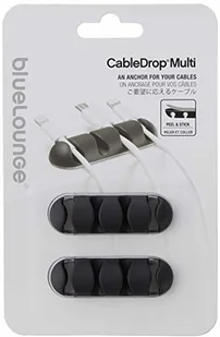 BlueLounge CableDrop multi uchwyt na 4 kable 2 szt. czarny CDMU-BL - Maskownice do kabli - miniaturka - grafika 4