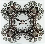 Zegary - Clayre & Eef DEKORACYJNY ZEGAR STOJĄCY - Black & White Ornament 6KL0390 - miniaturka - grafika 1