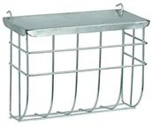 Klatki dla gryzoni - Kerbl 82857 metallheuraufe z pokrywką ocynkowany do zawieszenia, 25 x 17 cm - miniaturka - grafika 1