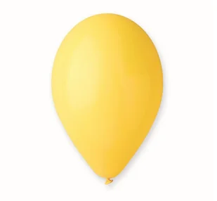 Gemar Balloons Balony 12" Pastel GEMAR Yellow 100 szt G110/02 - Balony i akcesoria - miniaturka - grafika 2