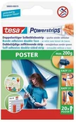 Taśmy klejące - tesa TESA Powerstrips DECO taśmy klejącej, maks. 200 G, przezroczysty, odporny na działanie promieni UV, śladu (20 sztuk), biały 1 - opakowanie 58003-00079-04 - miniaturka - grafika 1