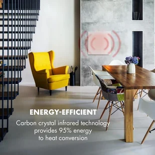 Klarstein Klarstein Wonderwall Smart grzejnik na podczerwień 60x60cm 360W tygodniowy timer IP24 biały ACO14-Wonderwall360S - Ogrzewanie przenośne - miniaturka - grafika 4