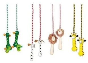 Goki Skakanka z drewnianymi uchwytami - Zabawki i gry sportowe - miniaturka - grafika 2