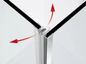 Ścianki i drzwi prysznicowe - Novellini Drzwi prysznicowe uchylne 79-81x200 Y22G79L1H - miniaturka - grafika 1