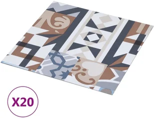 VidaXL Lumarko Samoprzylepne panele podłogowe, 20 szt., PVC, 1,86 m, wzór! 330168 VidaXL - Panele podłogowe - miniaturka - grafika 2