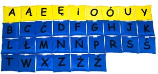 Akson Akson, woreczki gimnastyczne Alfabet - Zabawki interaktywne dla dzieci - miniaturka - grafika 2