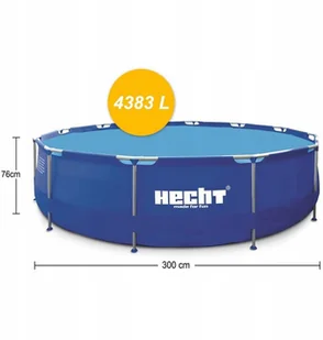 HECHT CZECHY 3476 BASEN STELAŻOWY OGRODOWY RODZINNY NAZIEMNY 4383 Litrów 300 x 76 CM BLUESEA- EWIMAX OFICJALNY DYSTRYBUTOR - AUTORYZOWANY DEALER 3476 BLUESEA BASEN RODZINNY OGRODOWY NAZIEMN - Baseny ogrodowe - miniaturka - grafika 4