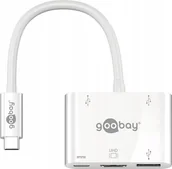 Adaptery i przejściówki - Goobay Adapter Usb-c na Hdmi 2xUSB 1xUSB 3.0 Usb-c - miniaturka - grafika 1