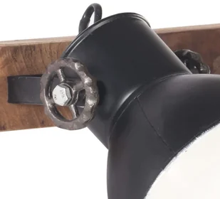 VidaXL Industrialna lampa ścienna, czarna, 45x25 cm, E27 320513  VidaXL - Lampy sufitowe - miniaturka - grafika 8