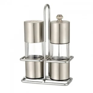 Kamille Zestaw przypraw solniczka pieprzniczka młynek na stojaku 7052 - Pojemniki na przyprawy - miniaturka - grafika 2