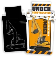 Pościel - Pościel bawełniana Koparka świecąca, 140 x 200 cm, 70 x 90 cm - miniaturka - grafika 1