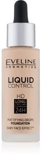 Eveline Liquid Control HD podkład do twarzy z dropperem 020 Rose Beige 32ml - Podkłady do twarzy - miniaturka - grafika 2