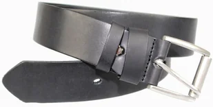 Arucce (PL) Pasek Męski Skórzany ARUCCE (PL) Skóra Licowa EXTRA 40 mm CZARNY Gładki Klamra Tradycyjna (Z ROLKĄ) - Paski - miniaturka - grafika 3