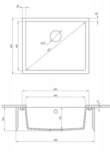 Deante CORDA ZQA T10C - Zlewozmywaki - miniaturka - grafika 3