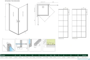 Radaway Nes Black Kdd I Factory 100x100 10021100-54-55L/10021100-54-55R - Kabiny prysznicowe Radaway Nes Black Kdd I Factory 100x100 10021100-54-55L/10021100-54-55R - Kabiny prysznicowe - miniaturka - grafika 2
